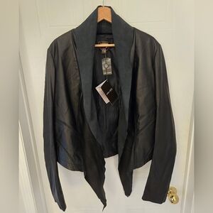 XL Vintage Danier Black Leather Jacket Blazer